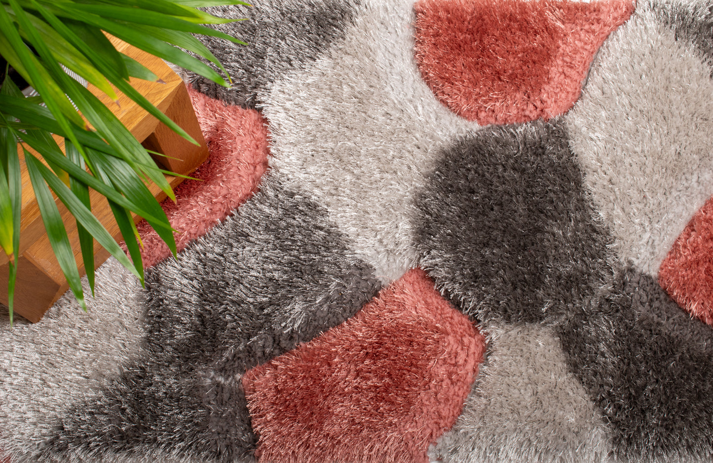 Pebble Perfection Shaggy Rug - Pink