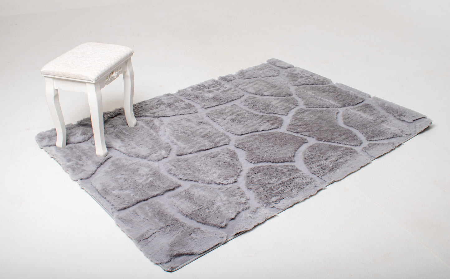 Cloud Soft Faux Fur Rug - Cool Grey
