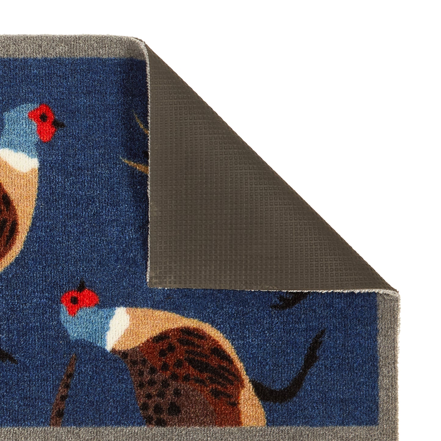 Blue Pheasant Non-Slip Runner