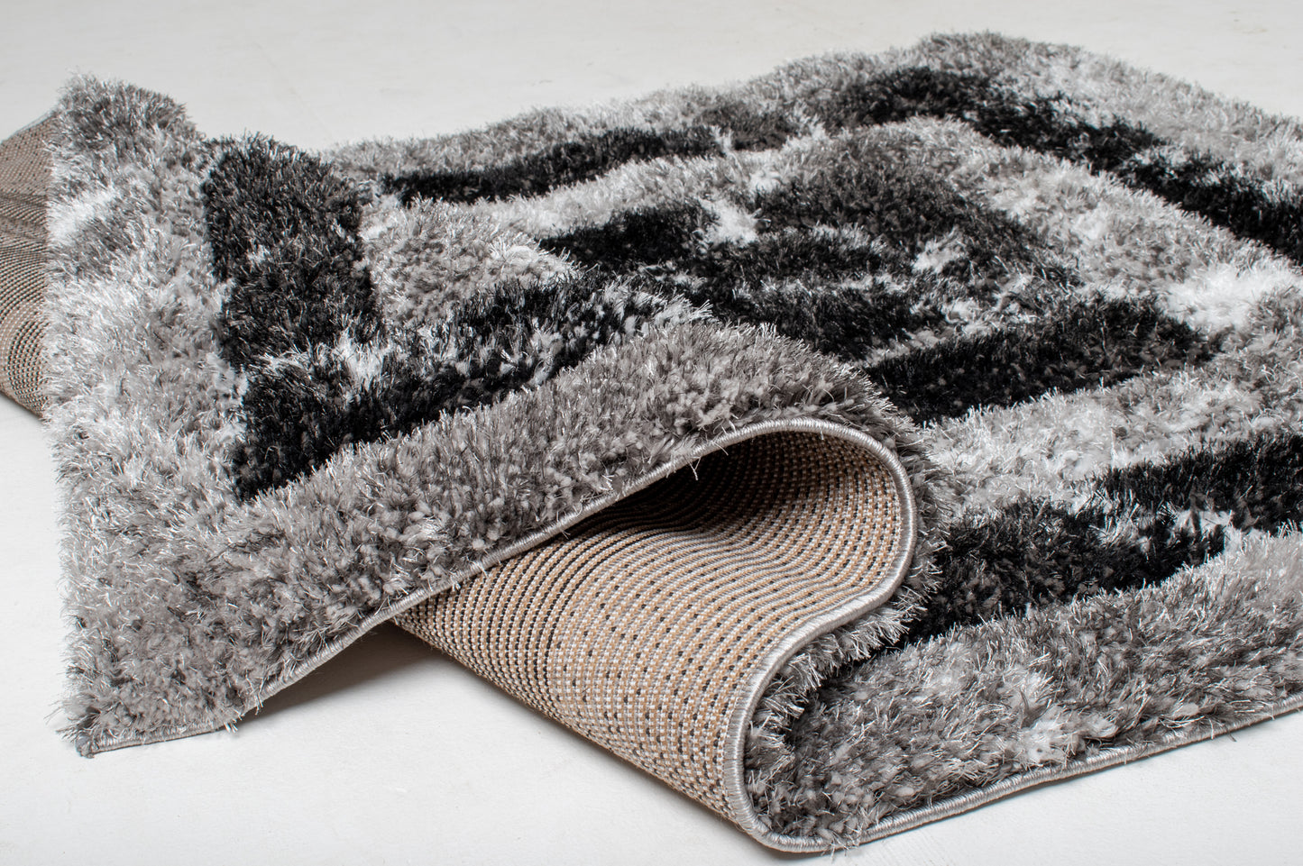 Urban Luxe Shaggy Rug - Charcoal