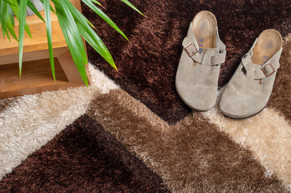 Sienna Spectrum Shaggy Rug - Brown