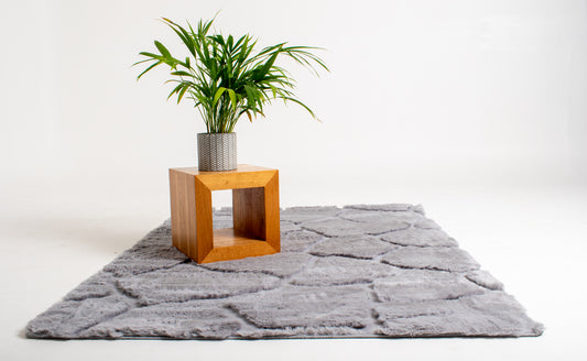 Cloud Soft Faux Fur Rug - Cool Grey