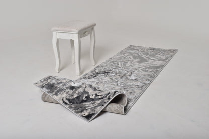 OPULENCE Marble Runner Silver/Silver