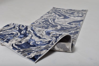 OPULENCE Marble Runner Blue/Silver