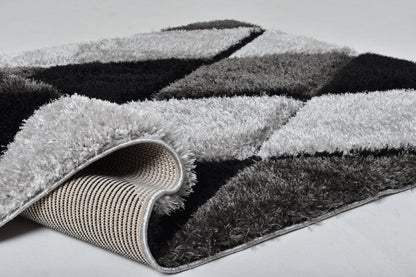 Eclipse Diamond Shaggy Rug