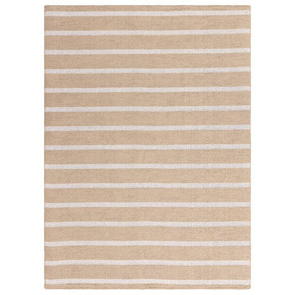 Global Stripe Jute Rug - Cream