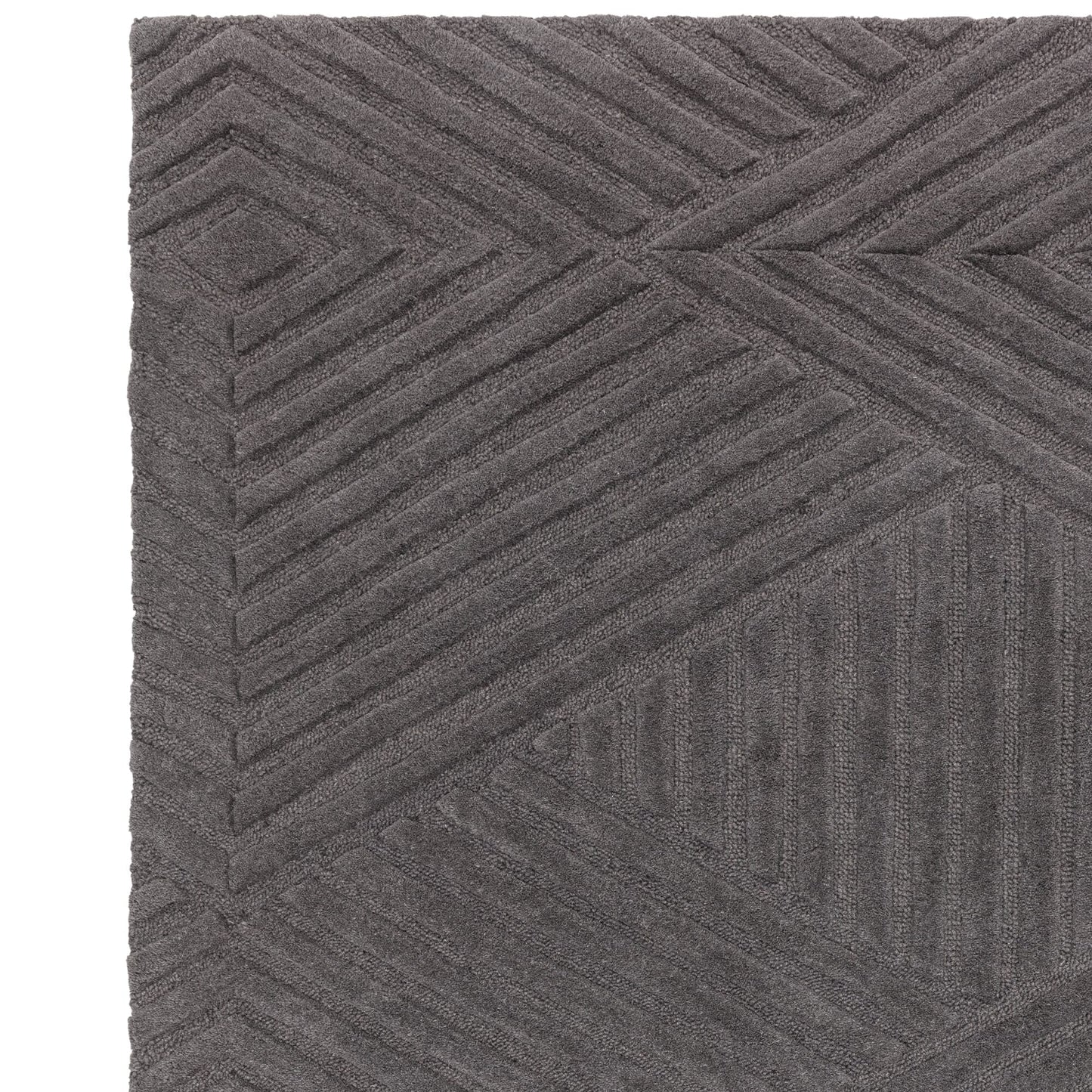 Hague Luxury Wool Rug - Charcoal