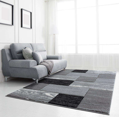 Grey Shadow Carved Rug