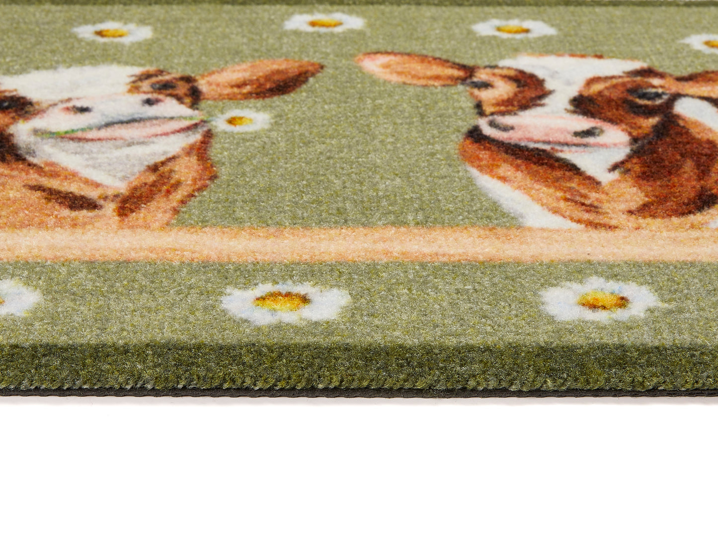 Daisy Cow Machine Washable Mat