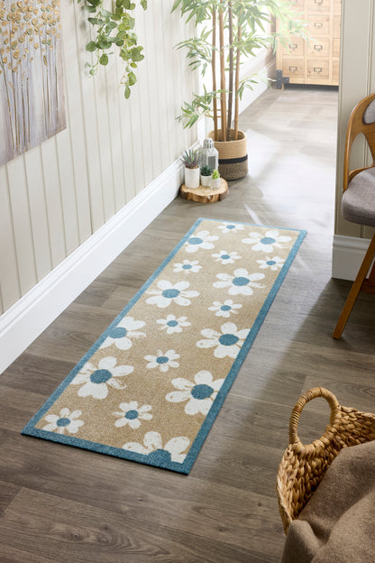 Flower Home Machine Washable Runner