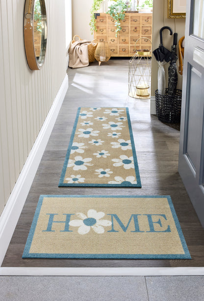 Flower Home Machine Washable Runner