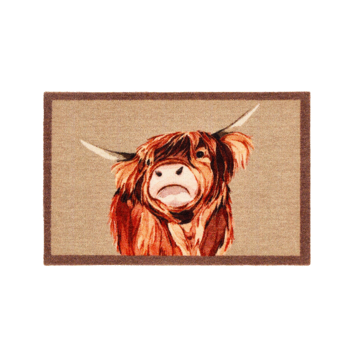 Highland Cow Machine Washable Mat