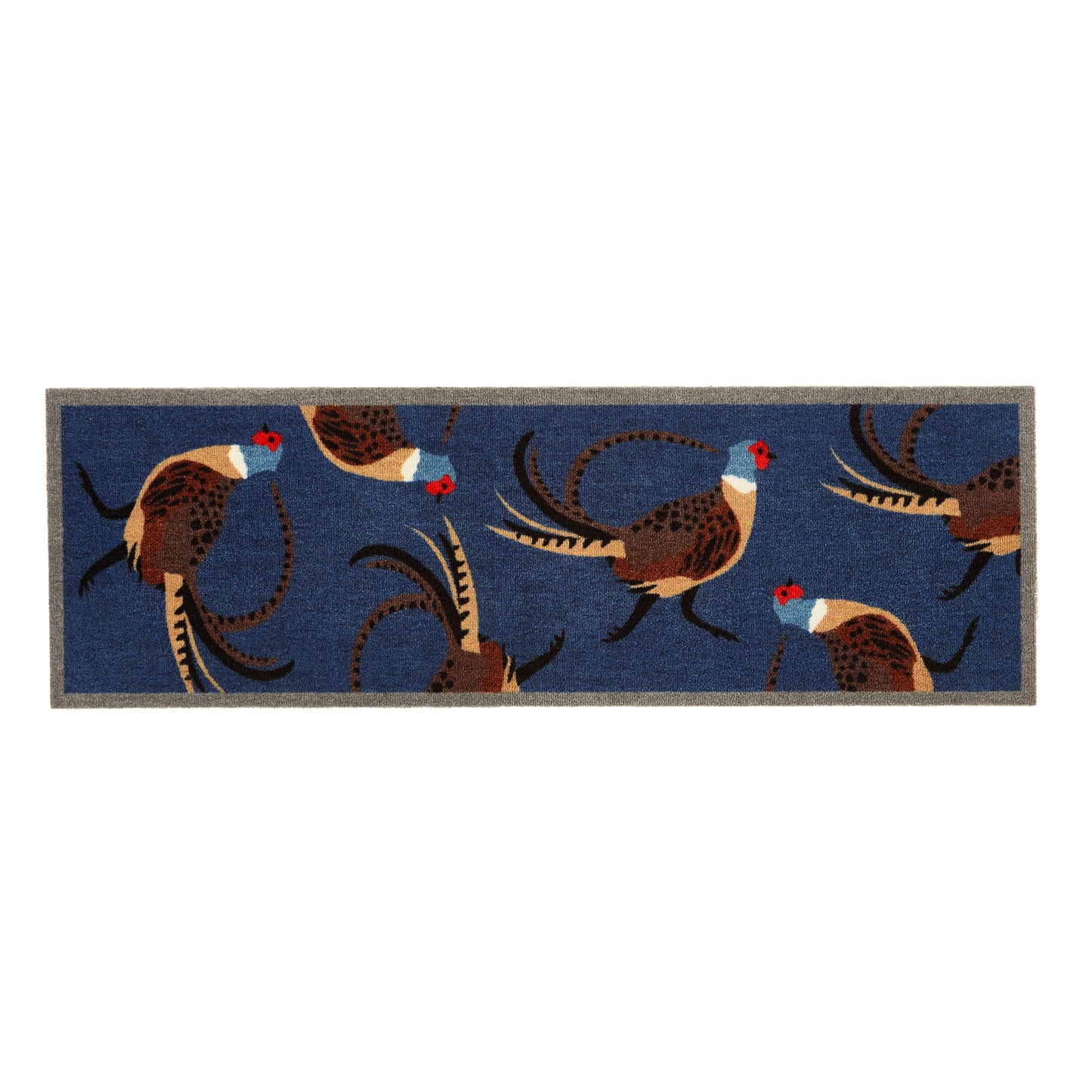 Blue Pheasant Non-Slip Runner