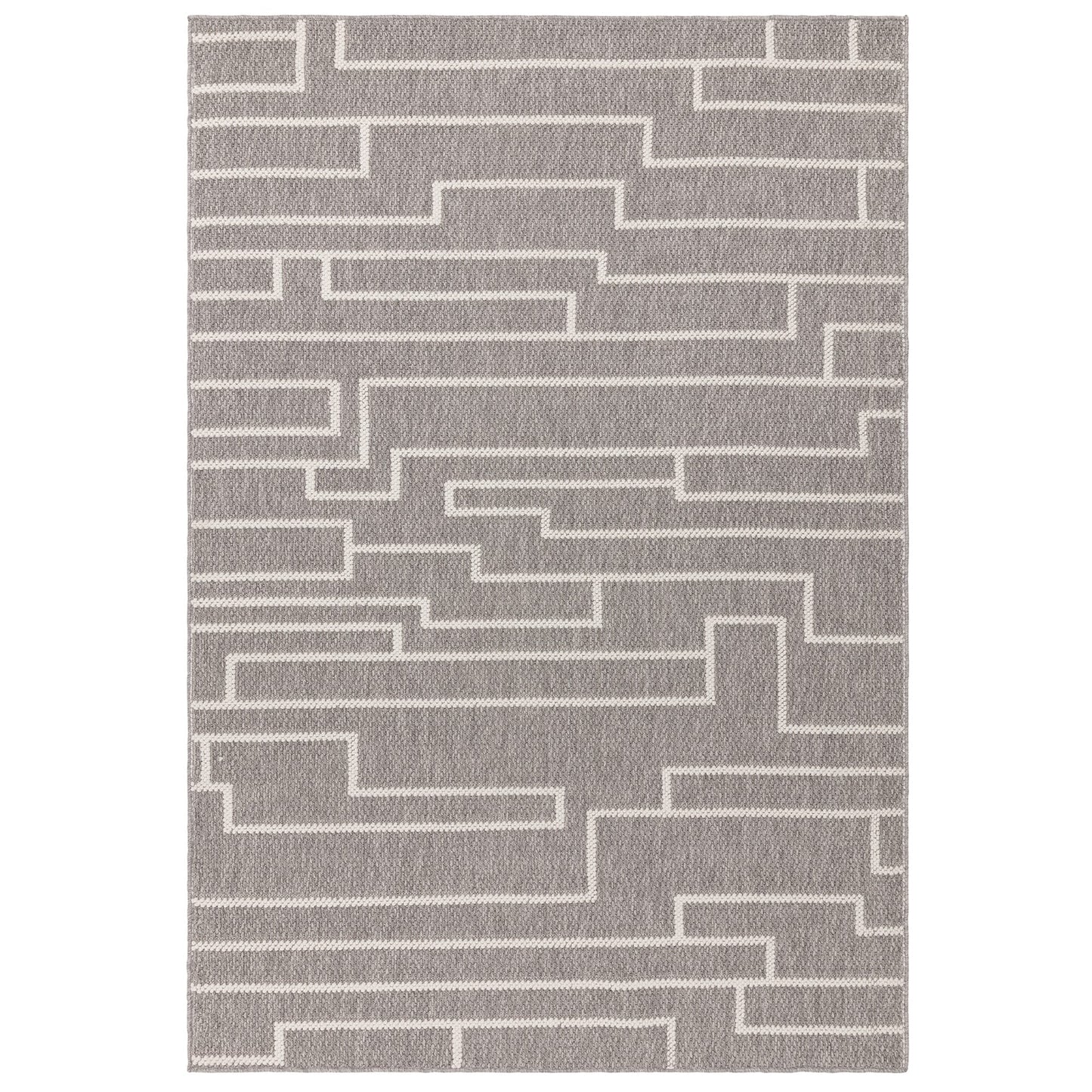 Camber Track Woven Rug - Grey