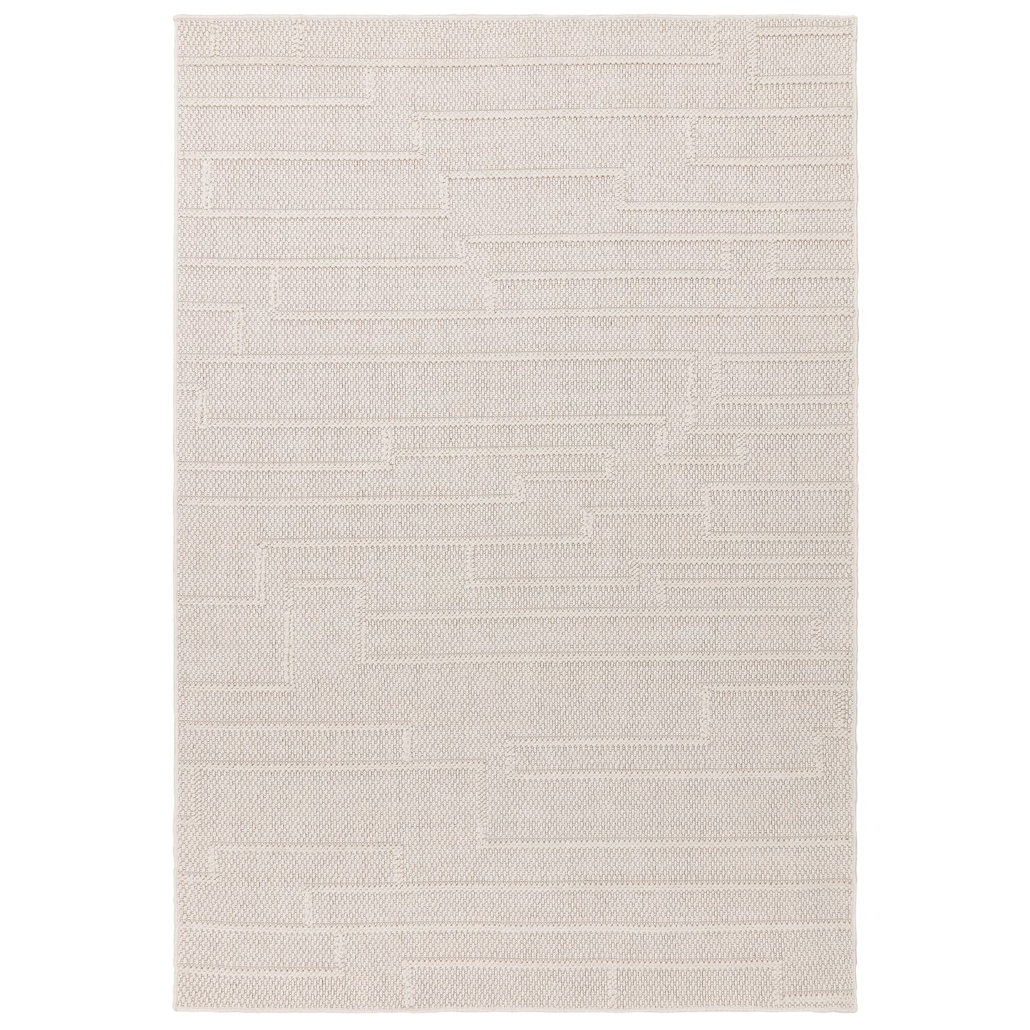 Camber Track Woven Rug - Ivory