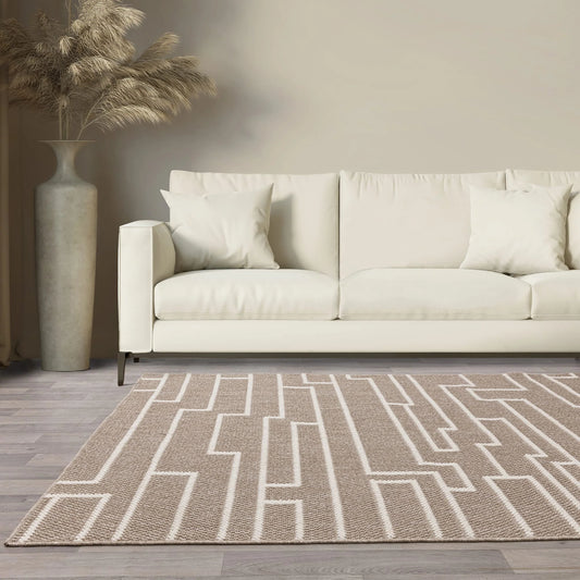 Camber Track Woven Rug - Sand