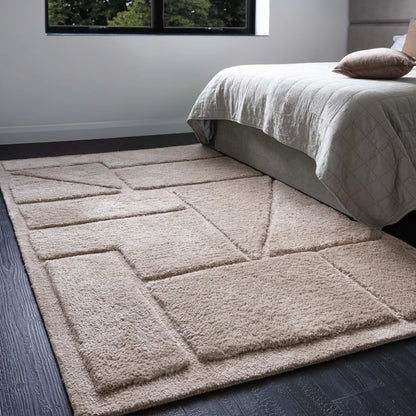 Horizon Geometric Luxury Rug - Sand