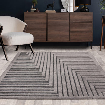 Valley Connection Rug - Charcoal